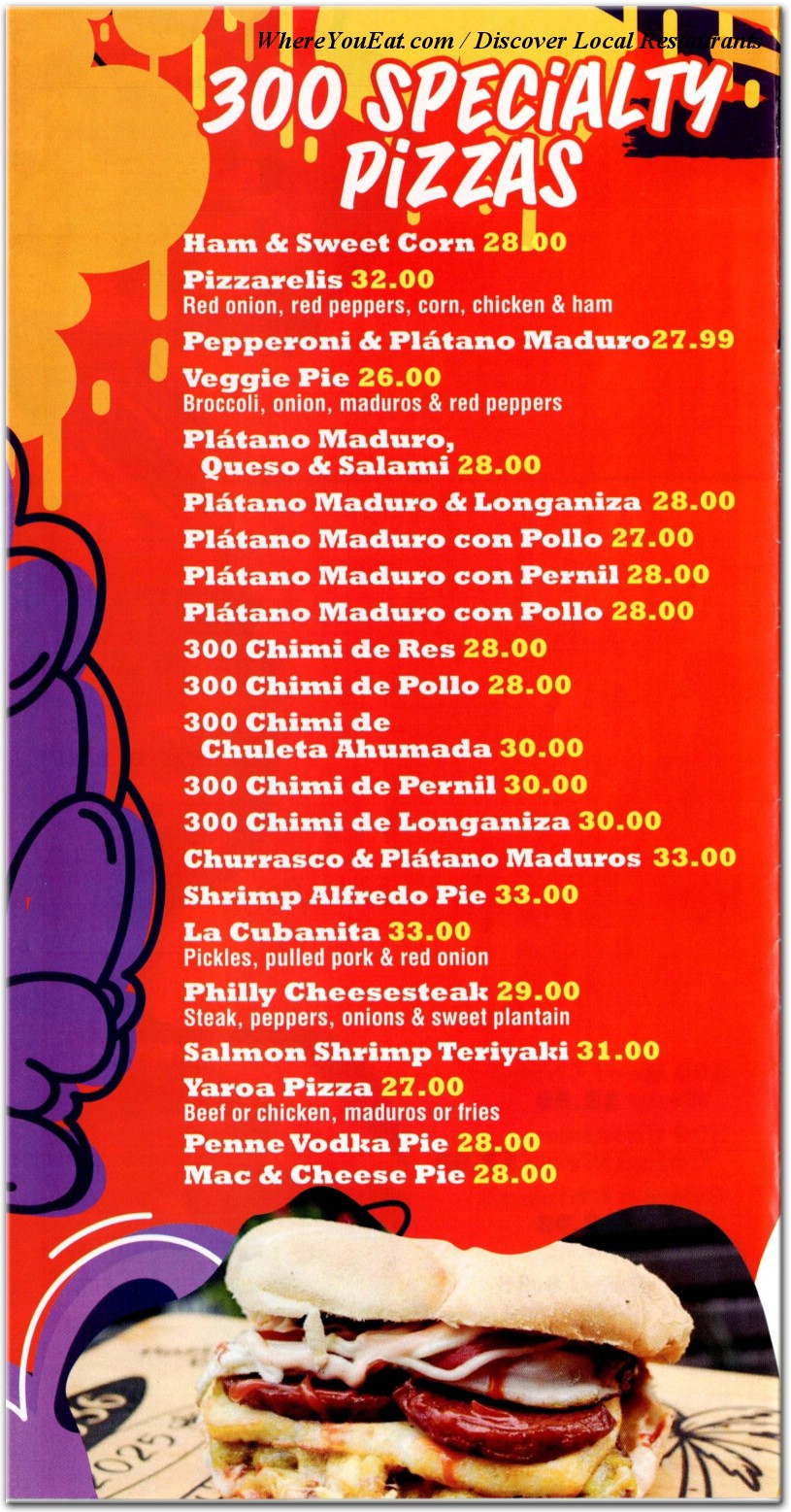 Our Menu 