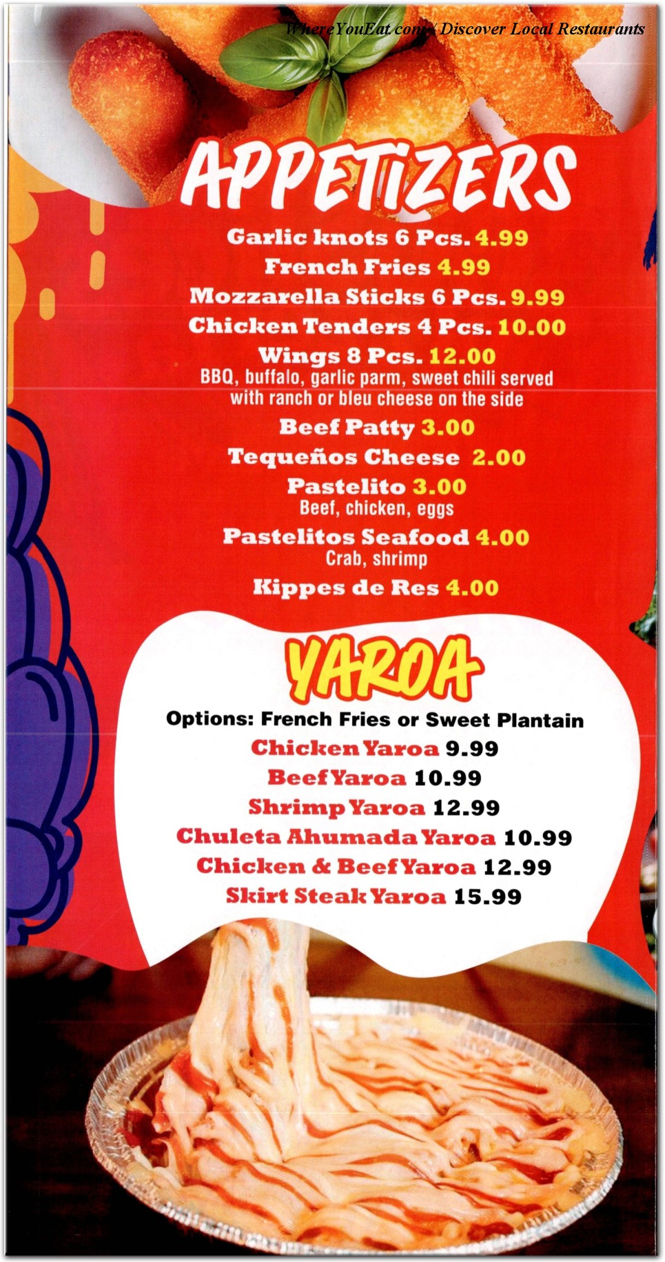 Our Menu 