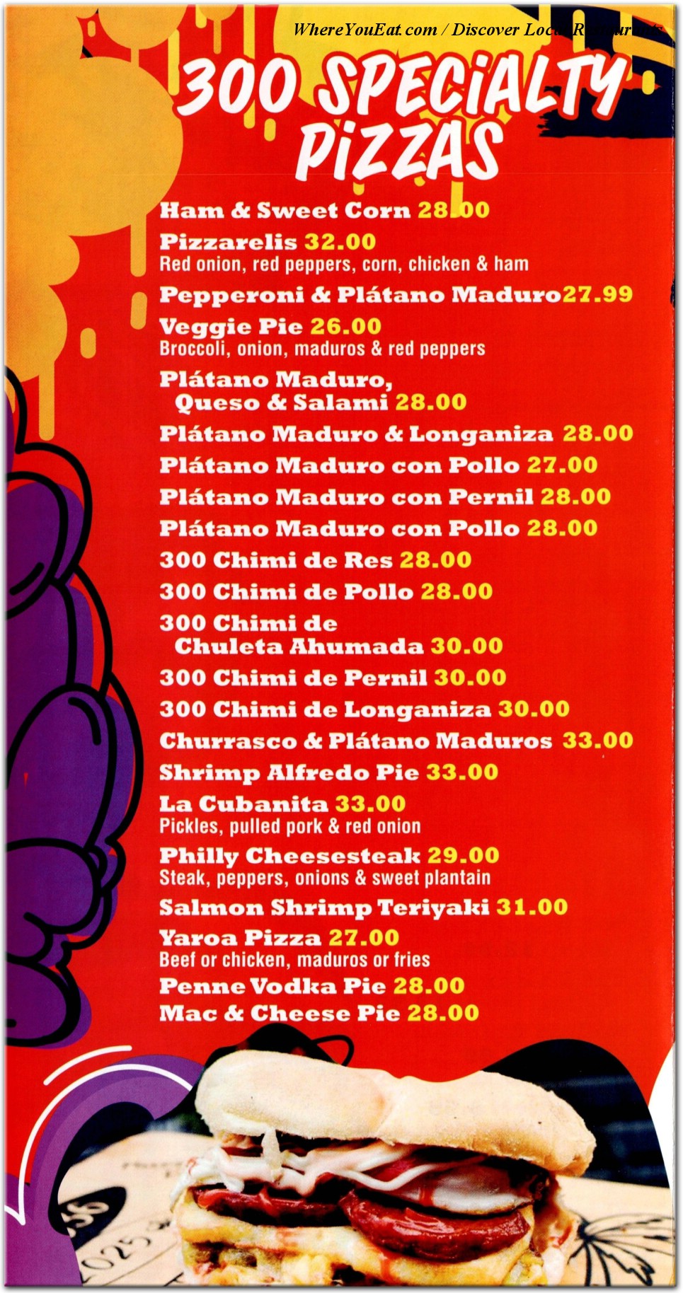 Our Menu 